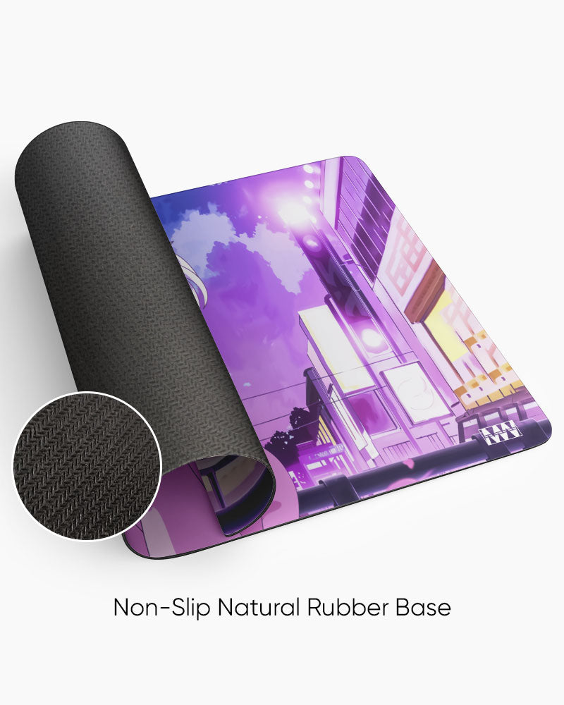 Neon Skyline Anime Deskmat