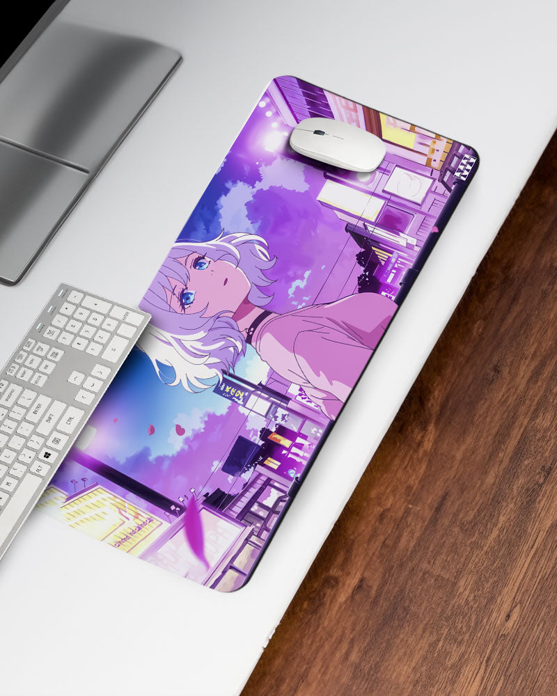 Neon Skyline Anime Deskmat