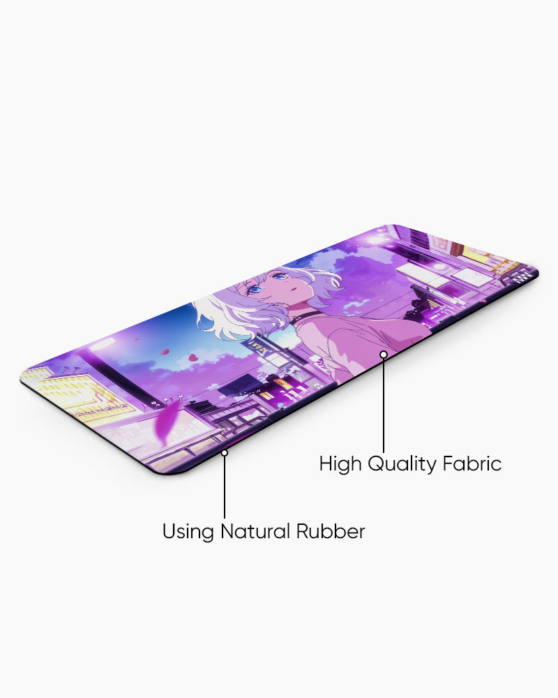 Neon Skyline Anime Deskmat