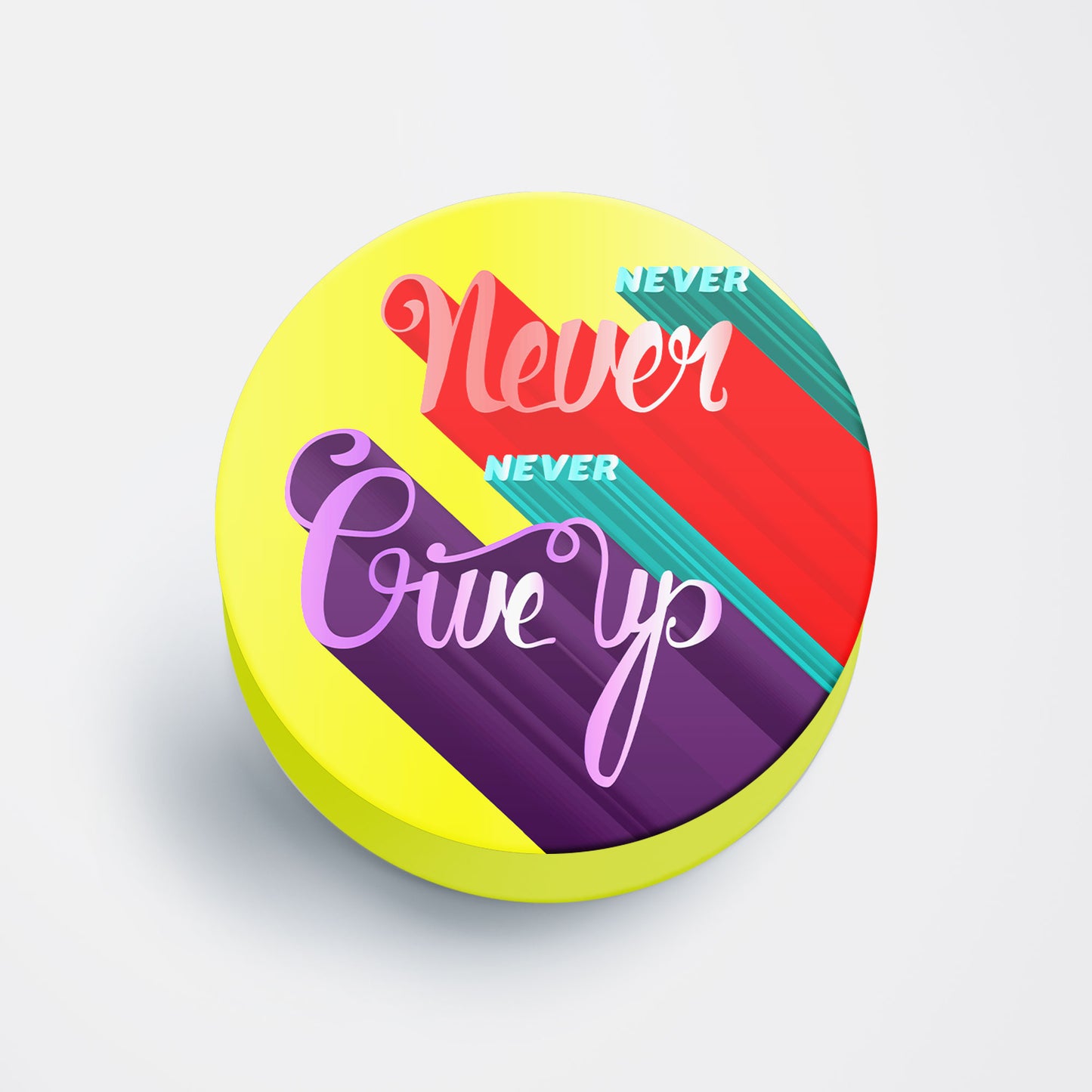 Never Give Us Flat Pop Holder