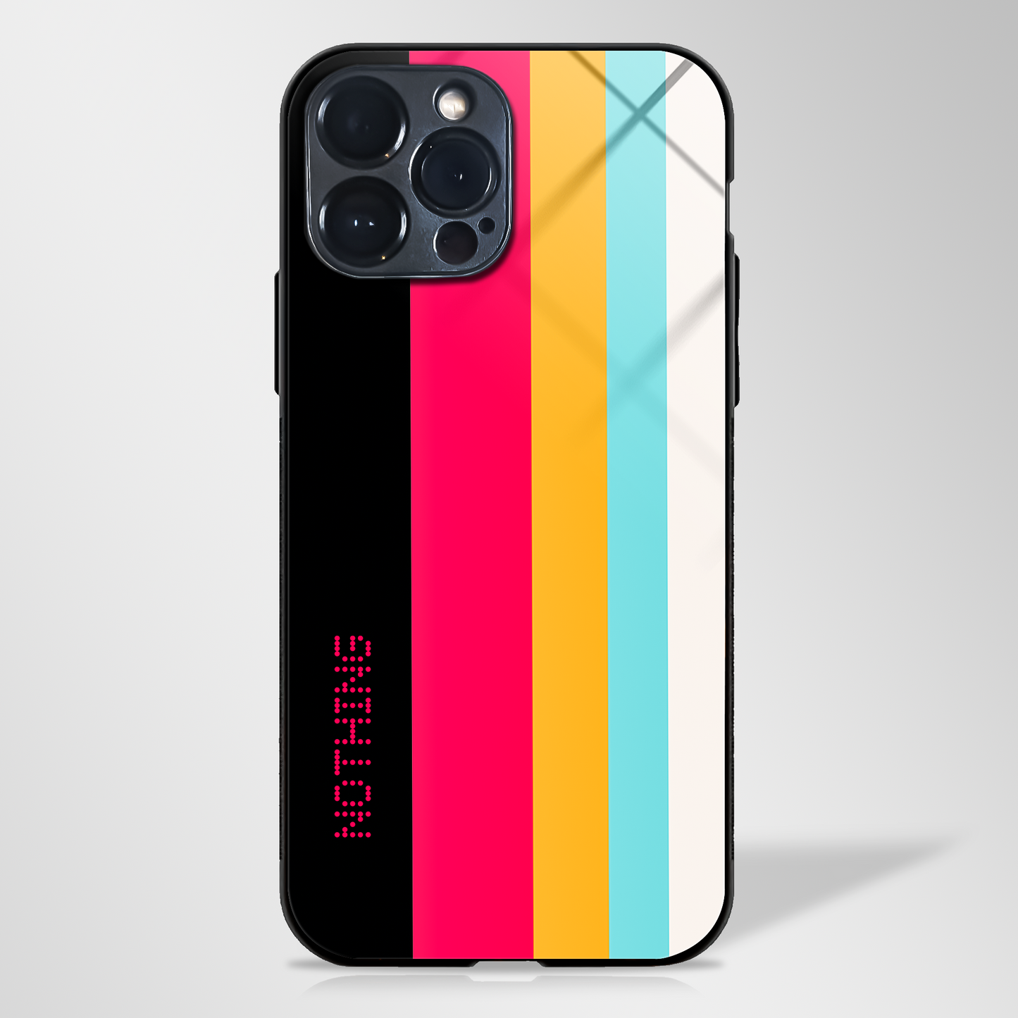 Retro Color Pattern Glass case - MW Stuffs