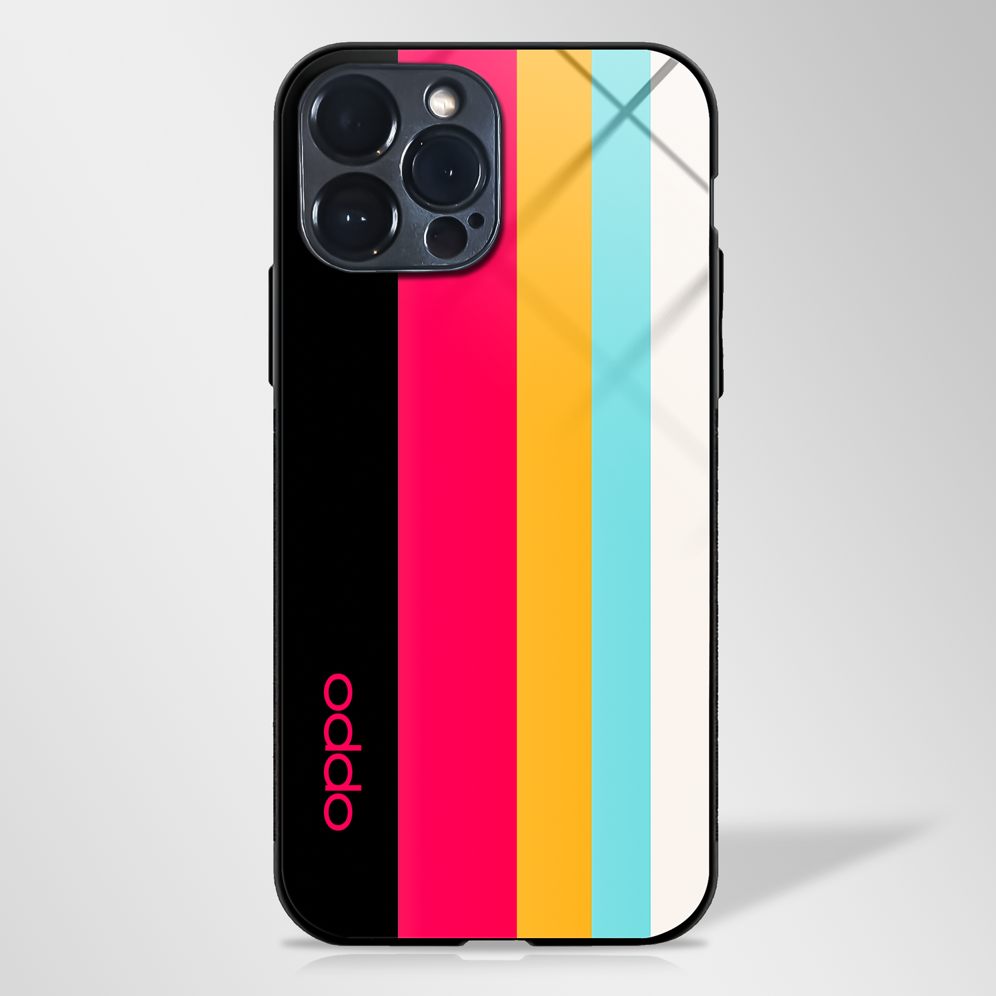 Retro Color Pattern Glass case - MW Stuffs