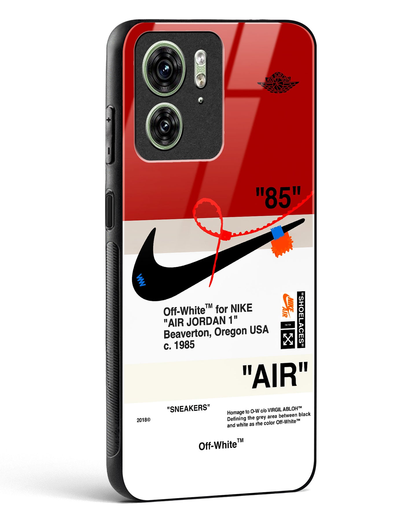 Off-White AIR Quoted Glass Phone Case-Motorola Edge 40