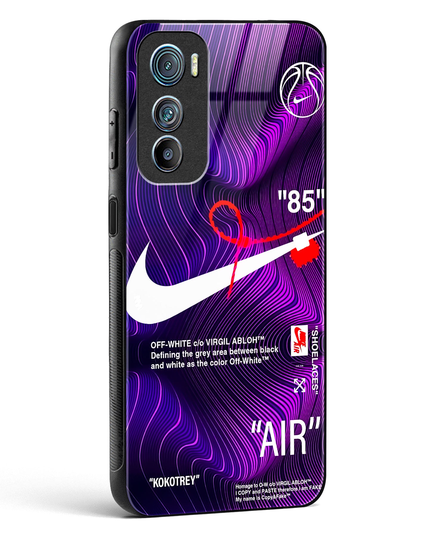 Off-White AIR Wavey Glass Phone Case-Motorola Edge 30