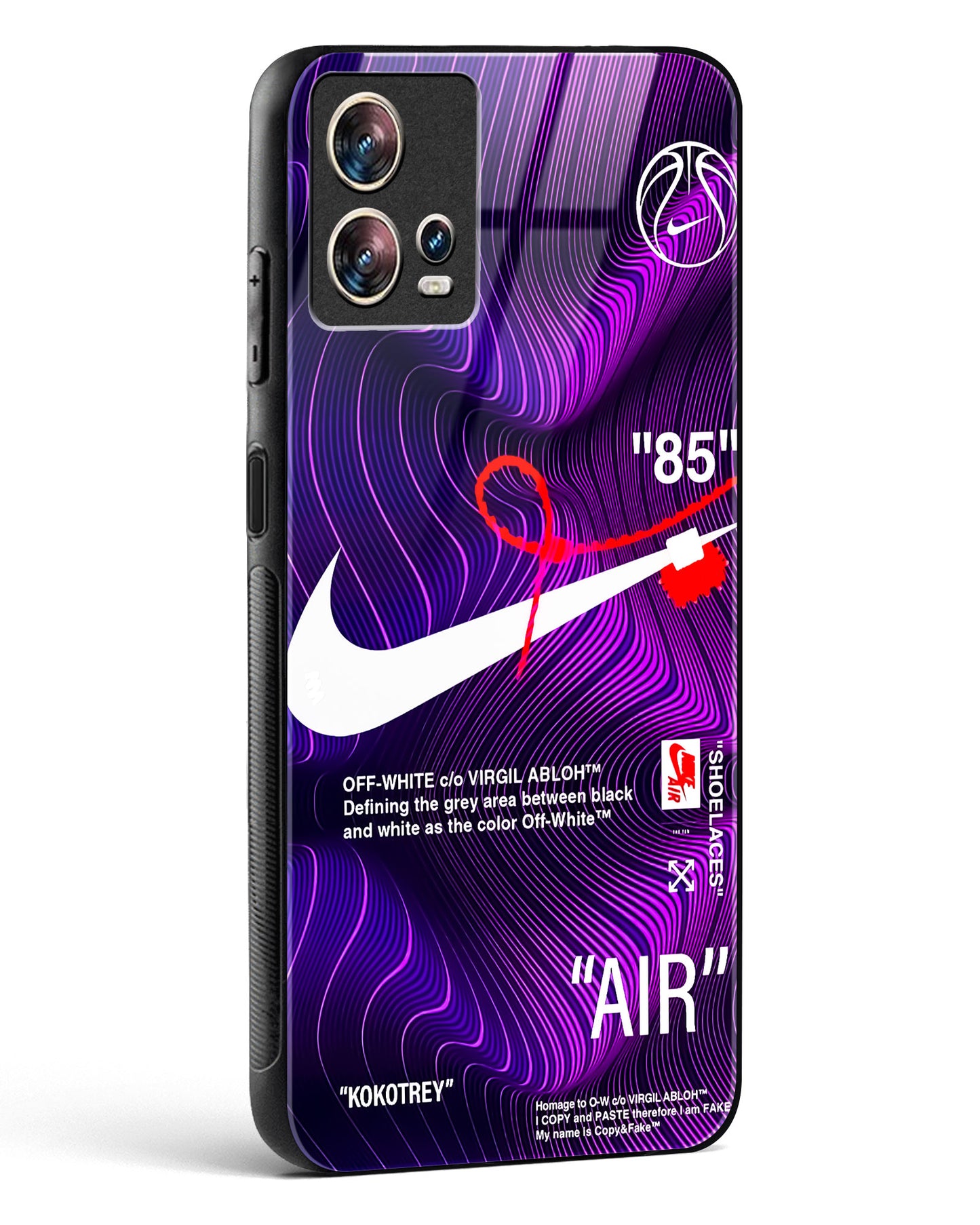 Off-White AIR Wavey Glass Phone Case-Motorola Edge 30 Fusion