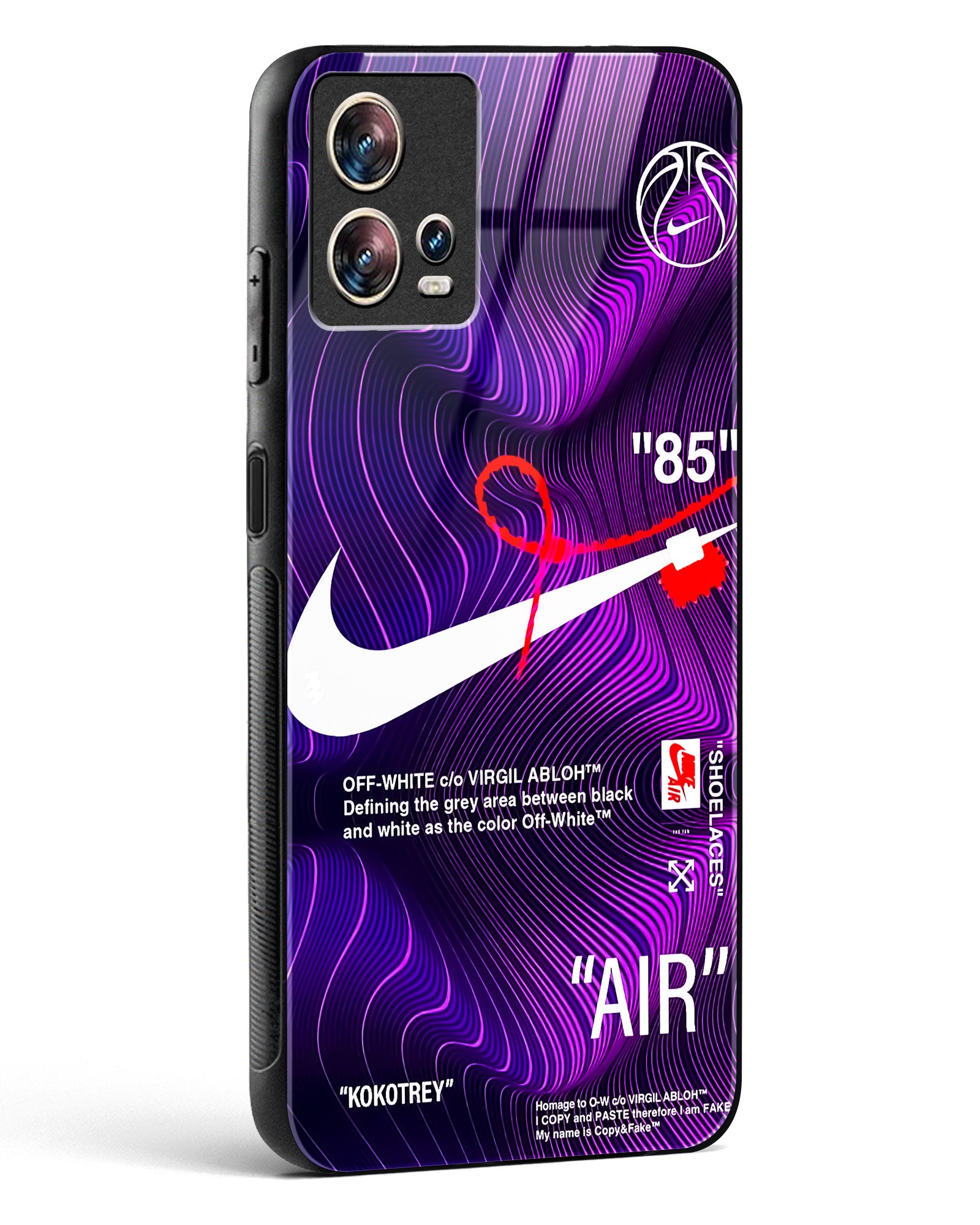 Off-White AIR Wavey Glass Phone Case-Motorola Edge 30 Fusion