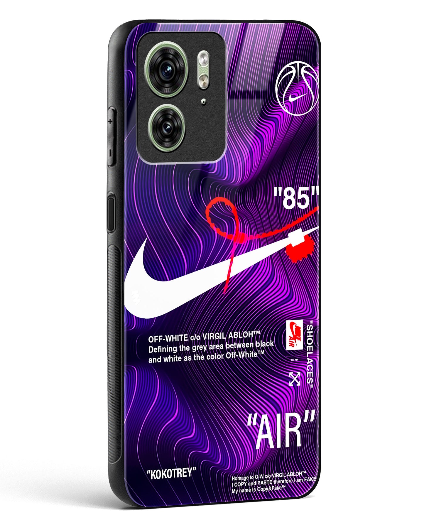 Off-White AIR Wavey Glass Phone Case-Motorola Edge 40