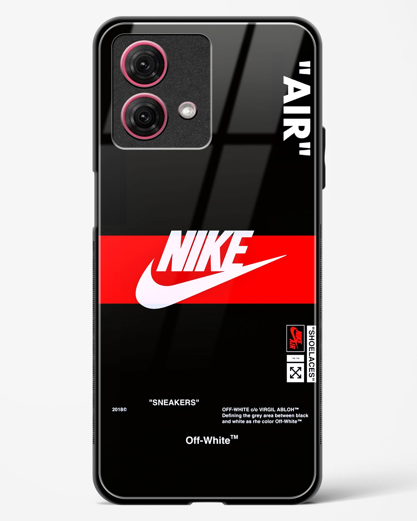Off-White Quoted Glass Phone Case-Moto G84 5G