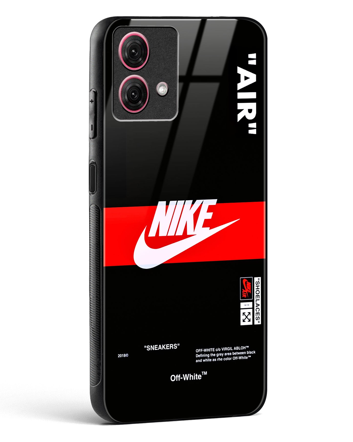 Off-White Quoted Glass Phone Case-Moto G84 5G