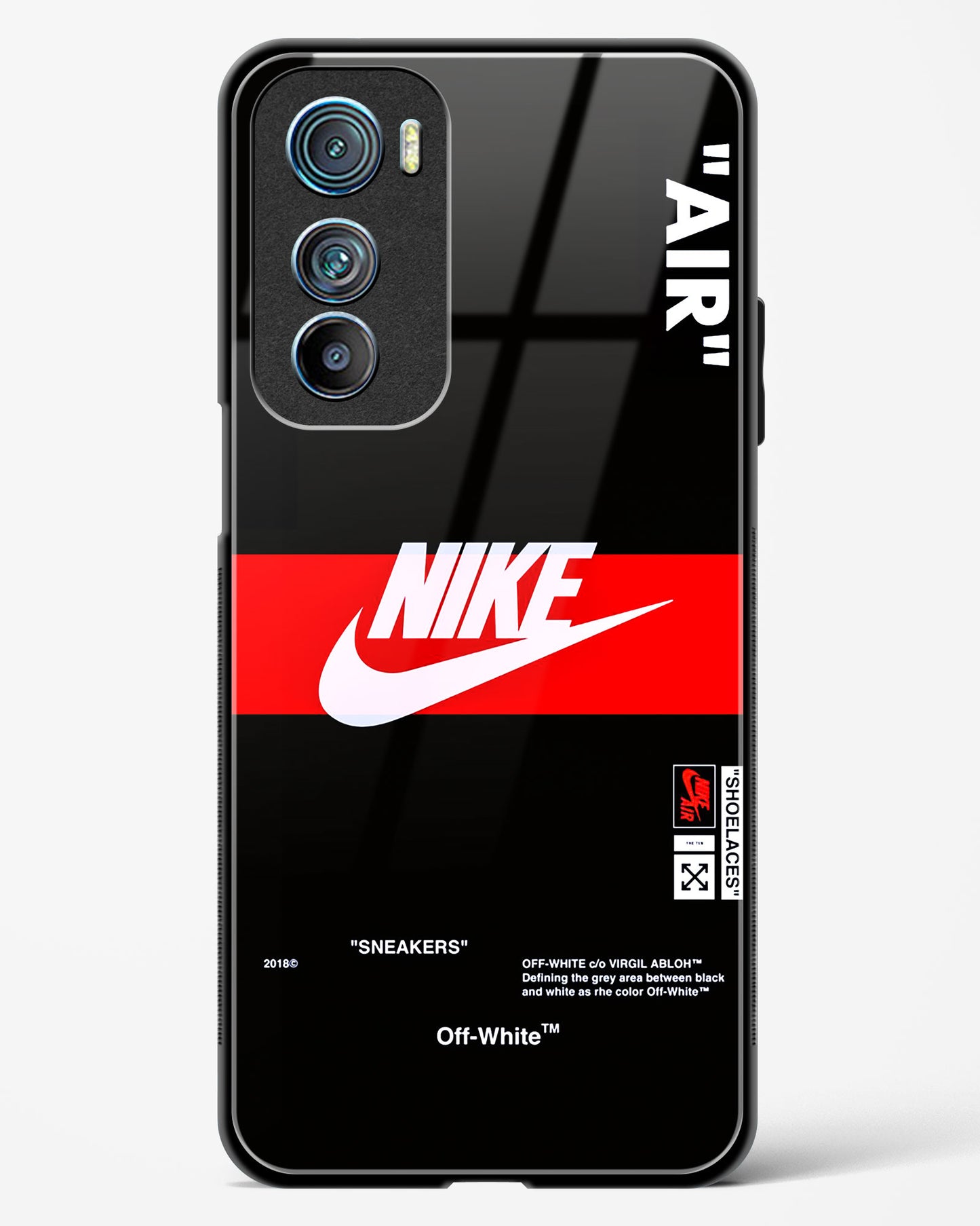 Off-White Quoted Glass Phone Case-Motorola Edge 30