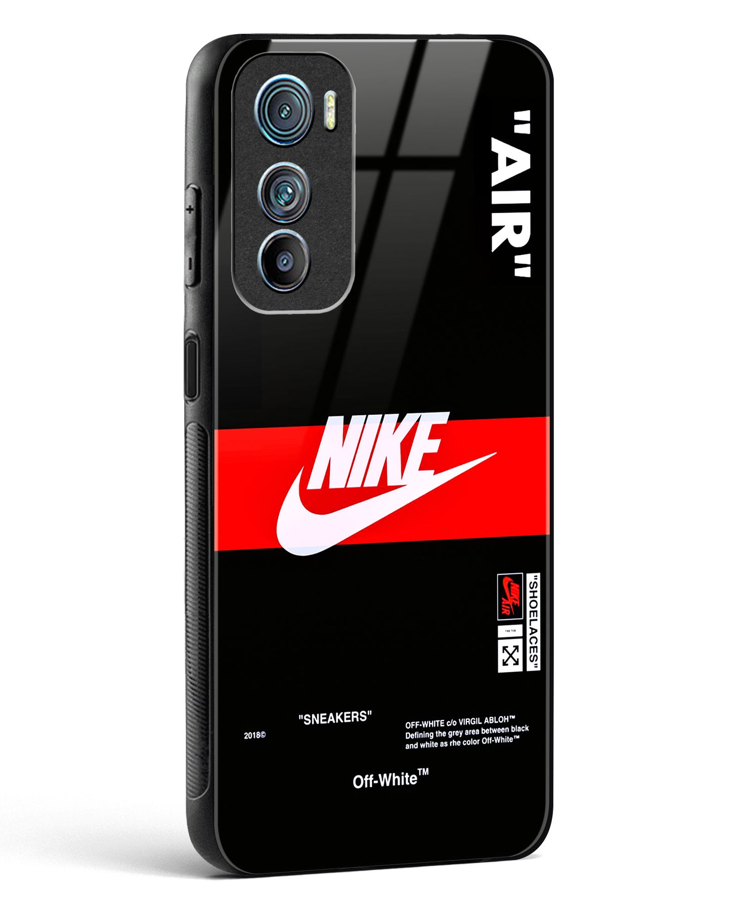 Off-White Quoted Glass Phone Case-Motorola Edge 30