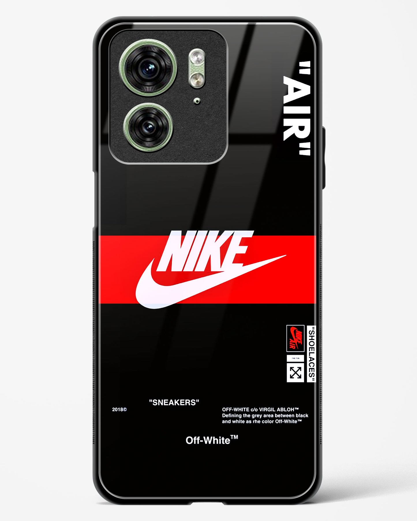 Off-White Quoted Glass Phone Case-Motorola Edge 40