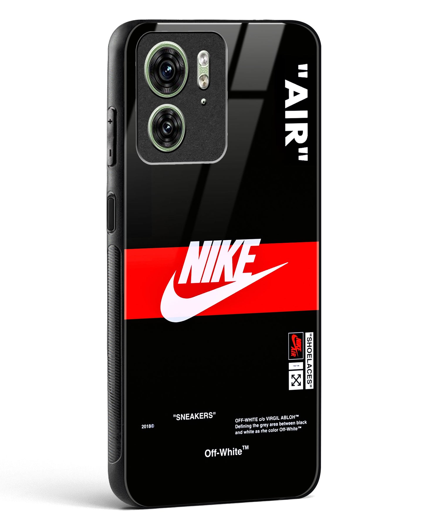 Off-White Quoted Glass Phone Case-Motorola Edge 40