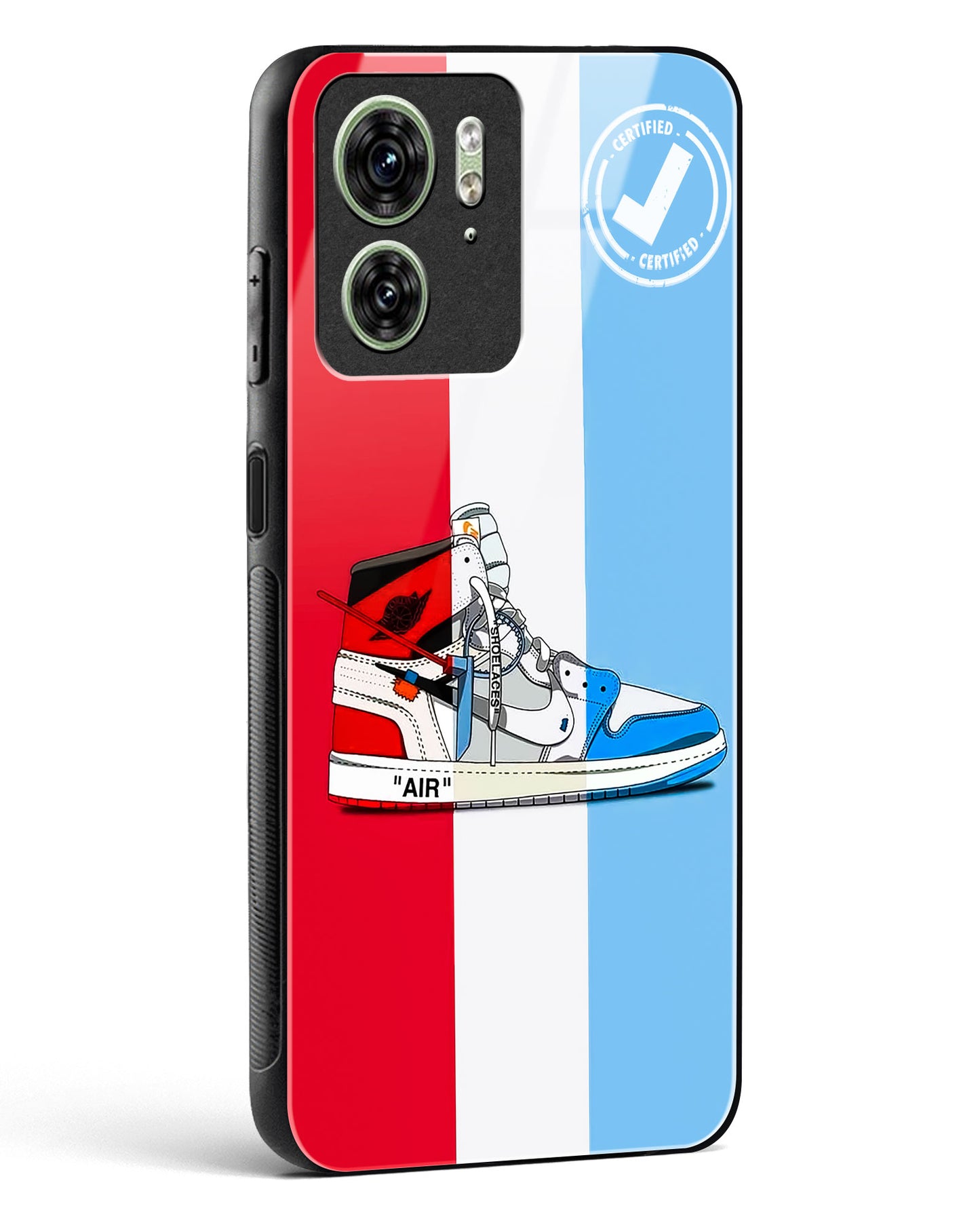 Off White AIR Glass Phone Case-Motorola Edge 40