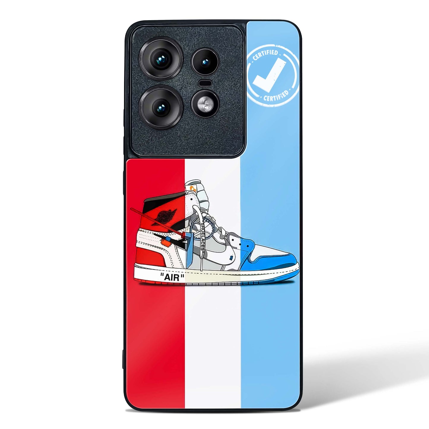 Off White AIR Glass Phone Case-Motorola Edge 50 Pro