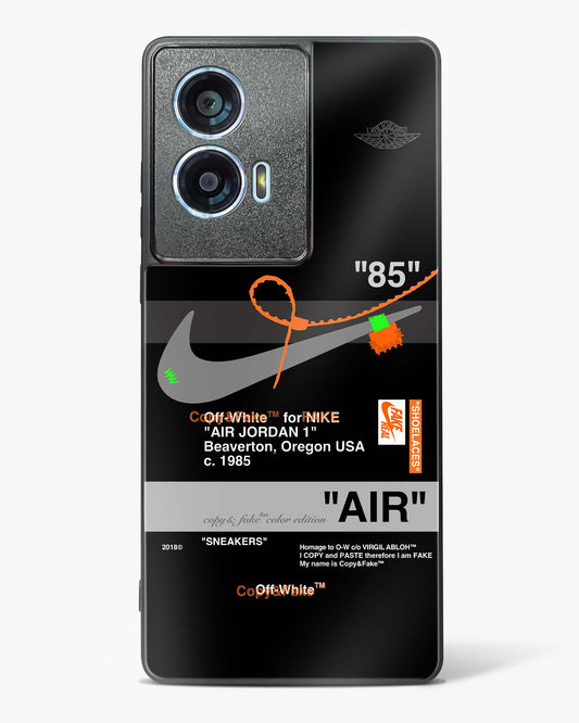 Off White AIR Label Glass Phone Case-Motorola Edge 50 Fusion