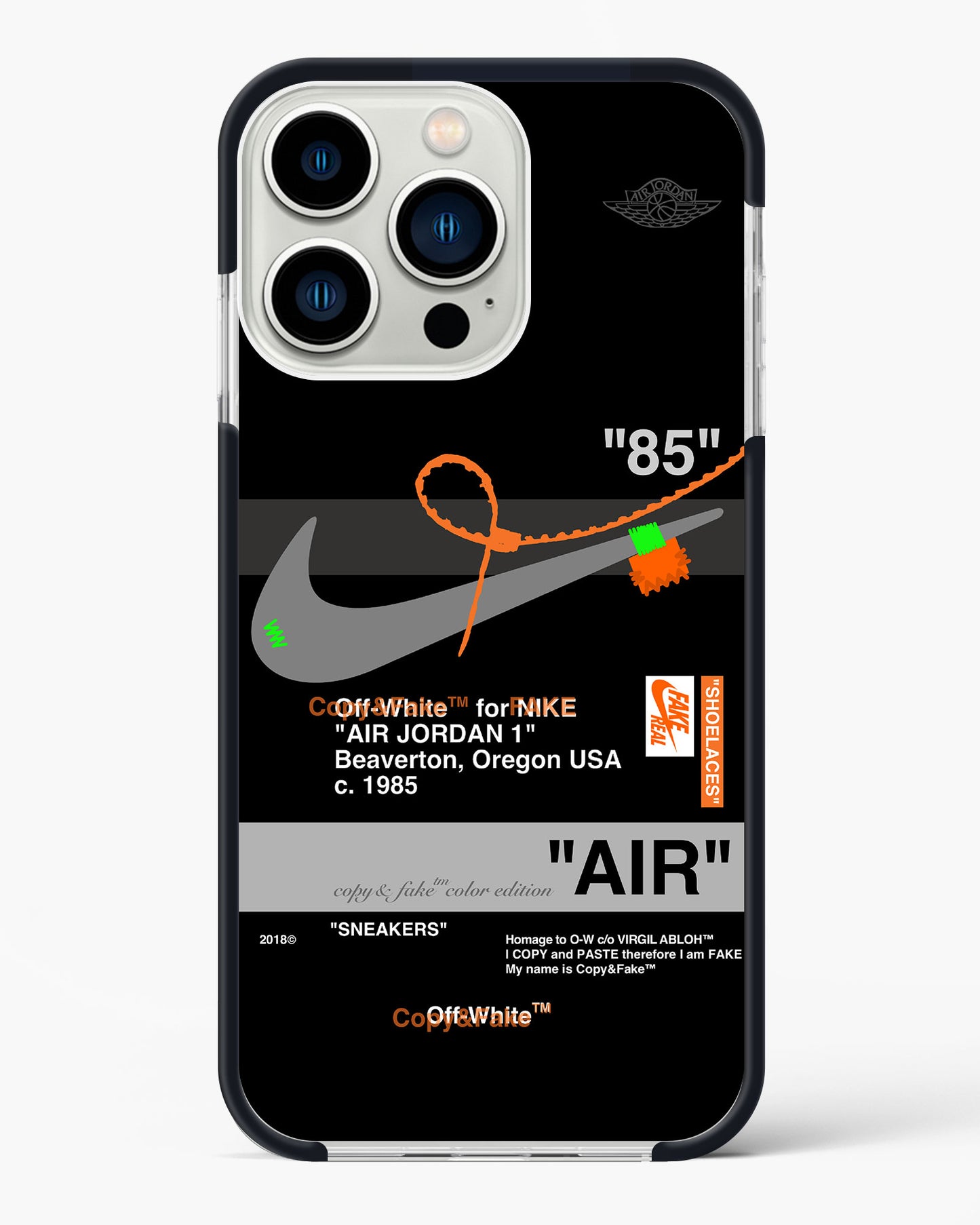 Off White AIR Label Impact Drop Protection Case