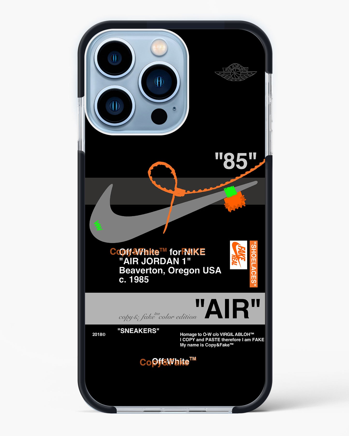 Off White AIR Label Impact Drop Protection Case
