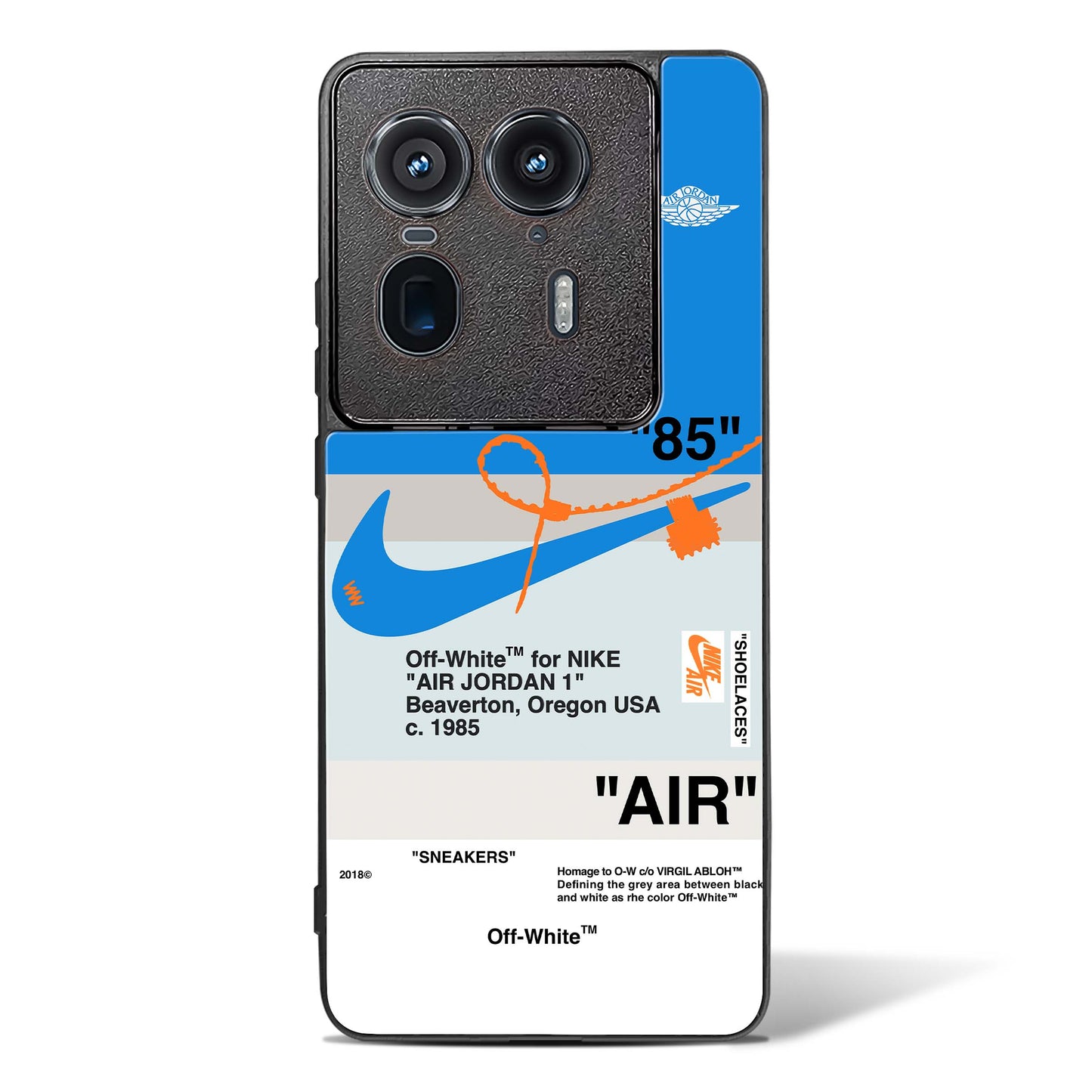 Off White AIR Quoted Glass Phone Case-Motorola Edge 50 Ultra