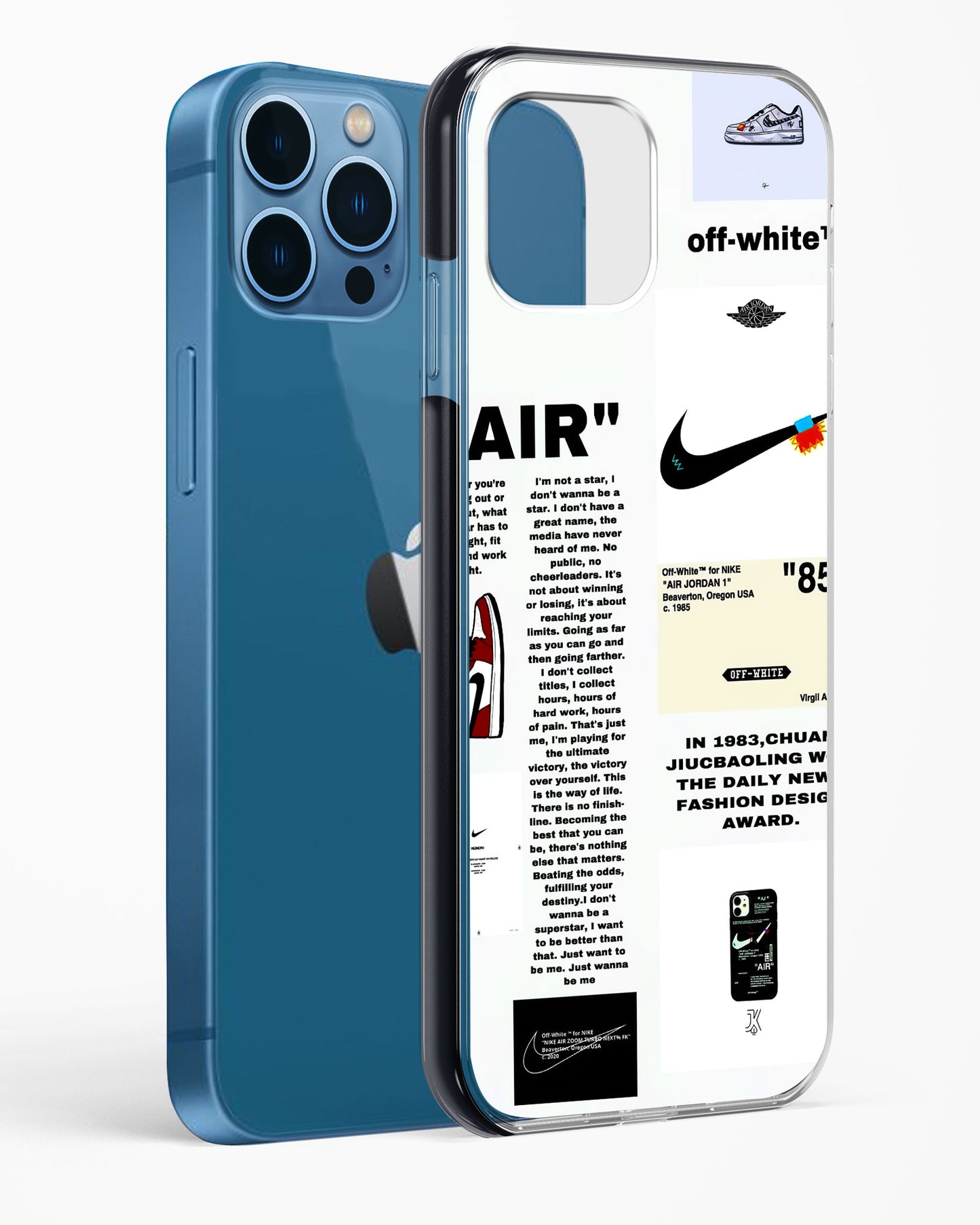 Off White Label Quoted Impact Drop Protection Case