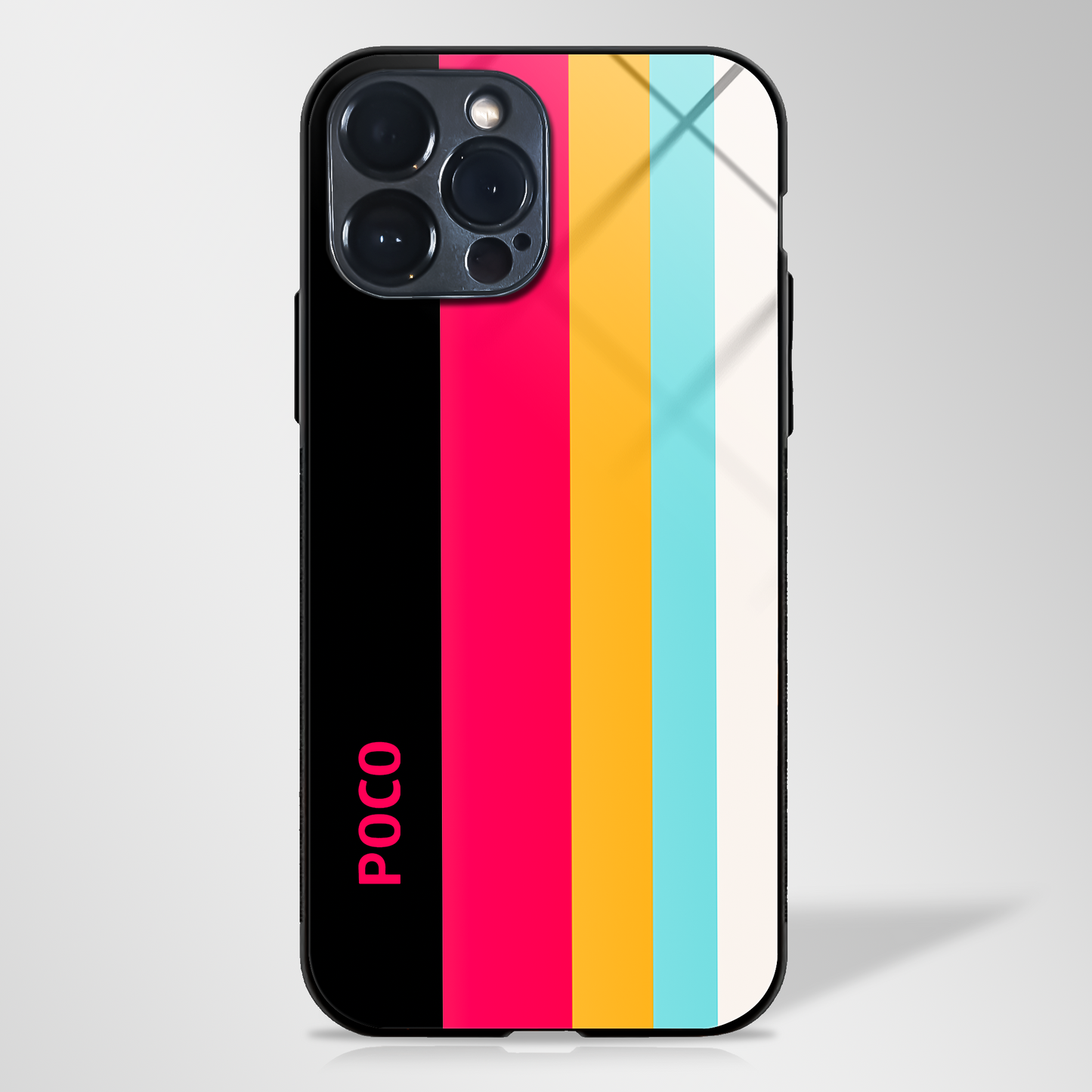Retro Color Pattern Glass case - MW Stuffs