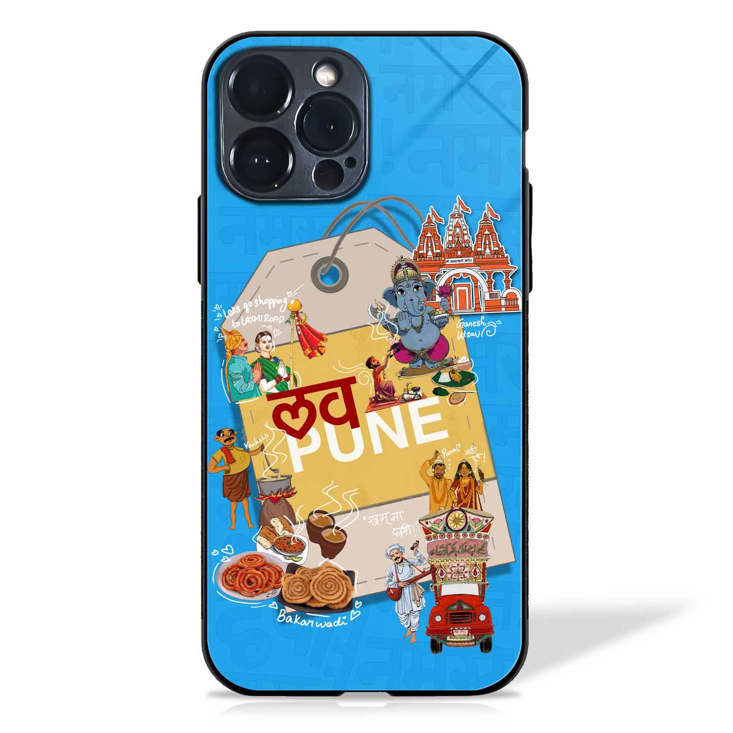 City illustration Glass Case (9 Cities)