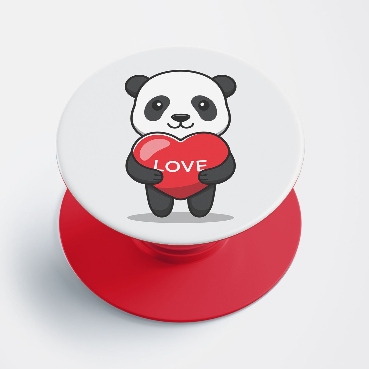 Panda Love Flat Pop Holder