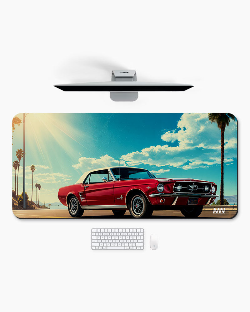 Pastel Horizons Dreamscape in Panels Deskmat