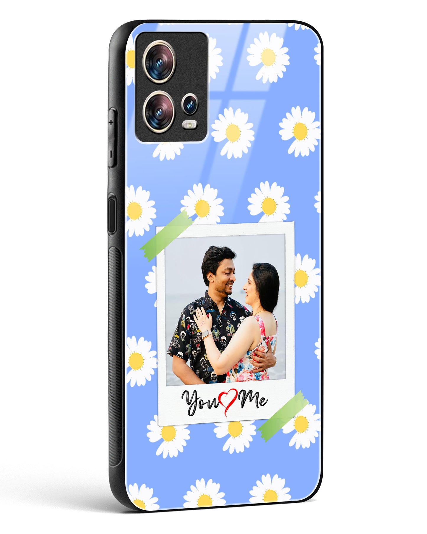 Personalised Polaroid Glass Phone Case-Motorola Edge 30 Fusion