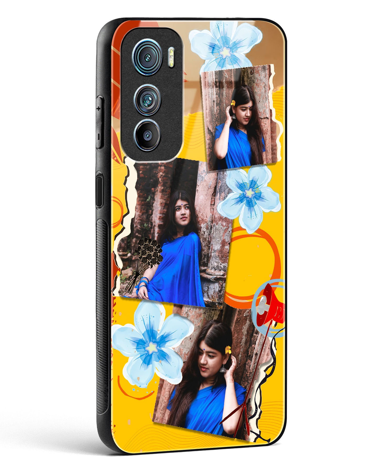 Personalised Polaroid Memories Glass Phone Case-Motorola Edge 30