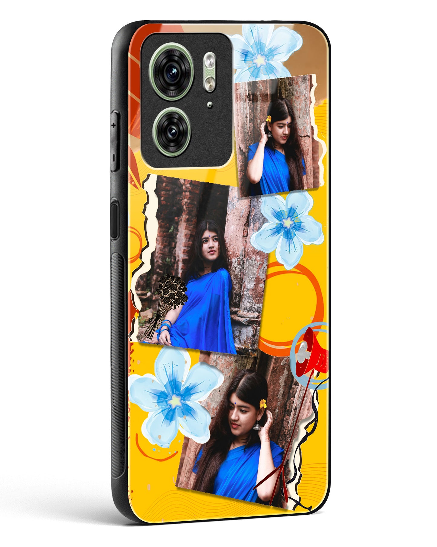 Personalised Polaroid Memories Glass Phone Case-Motorola Edge 40