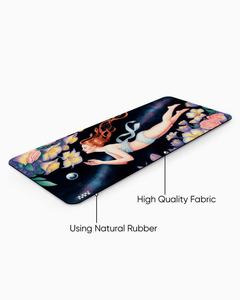 Petals in Orbit A Dreamer’s Escape Deskmat