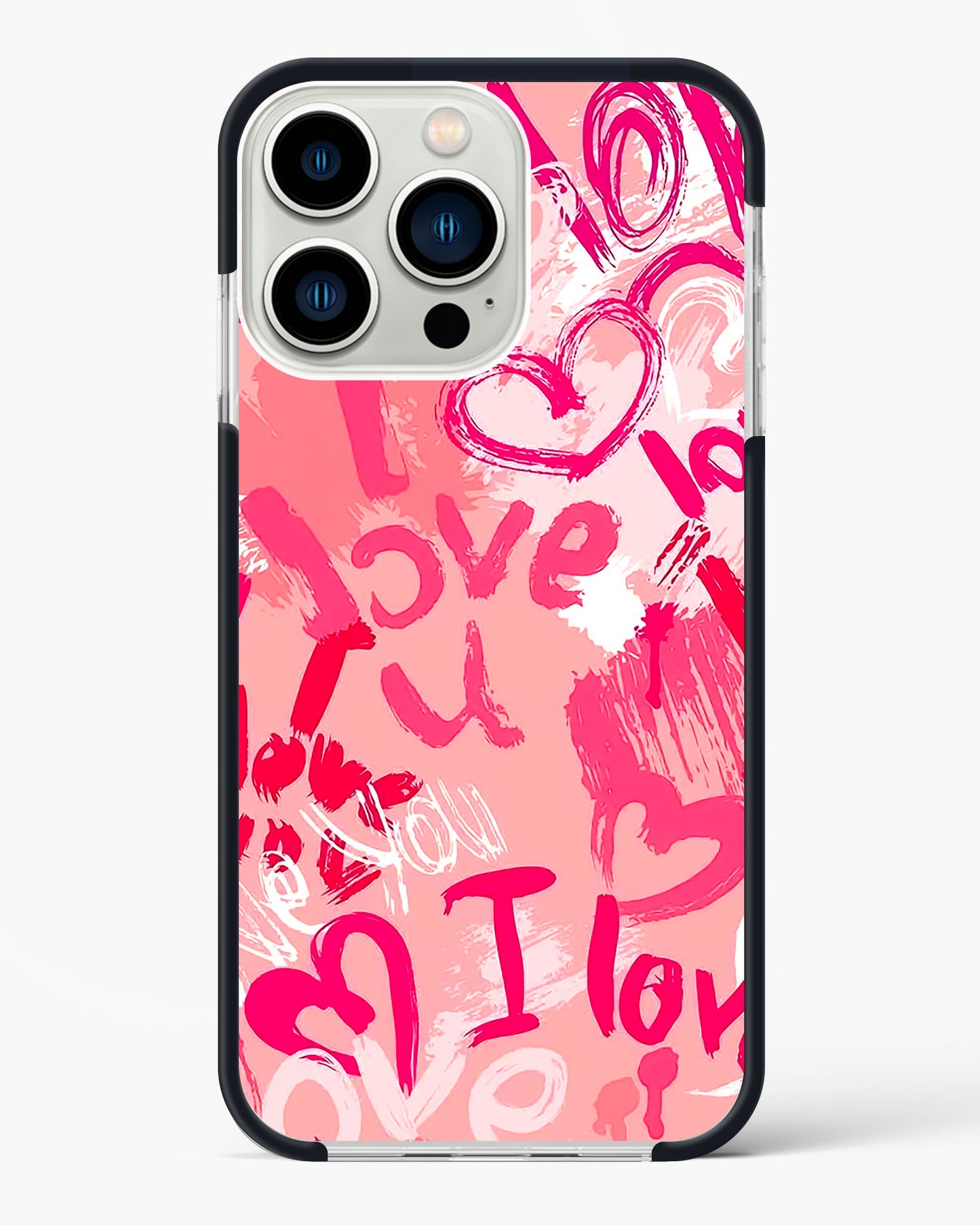 Pink Love Graffiti Impact Drop Protection Case