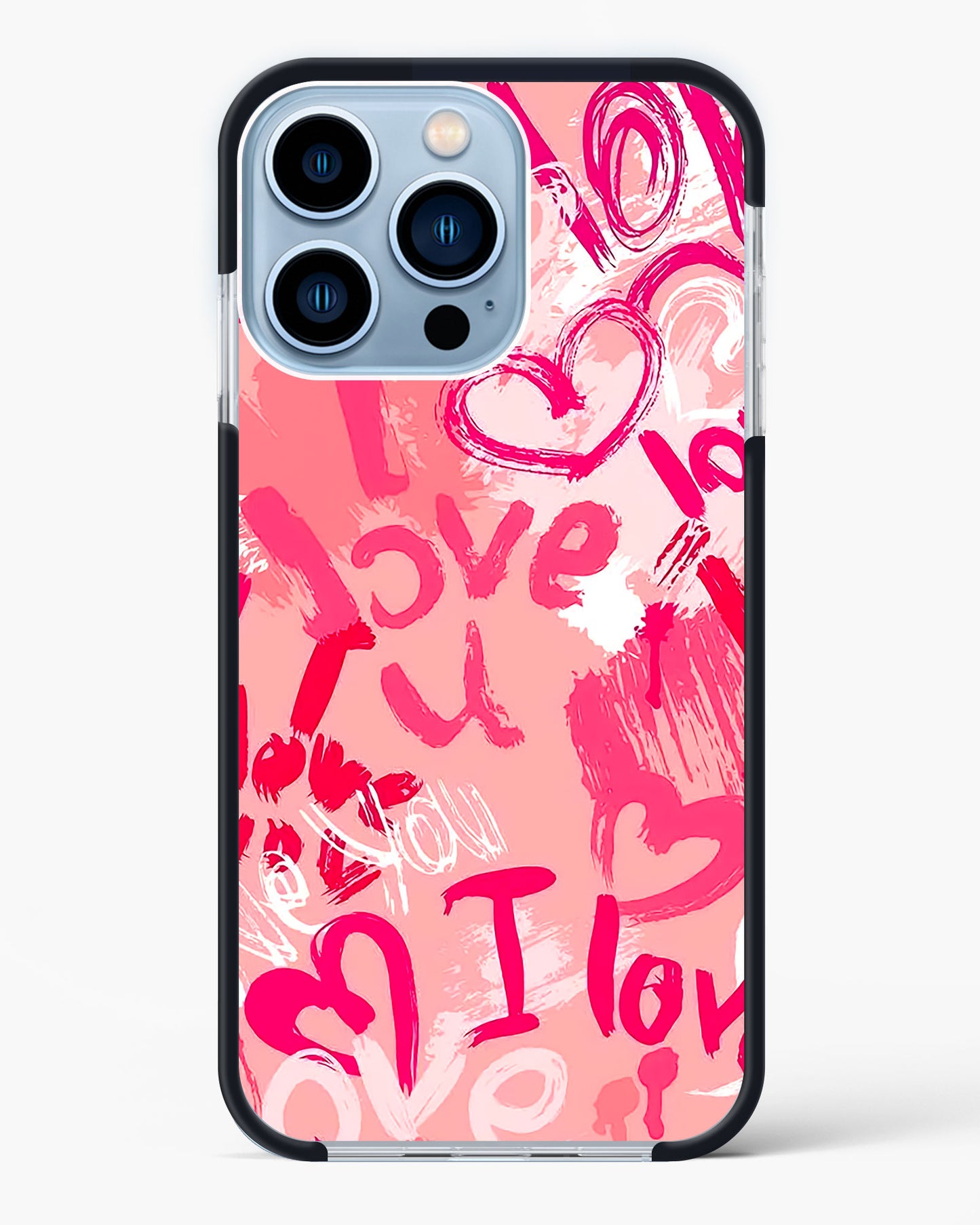 Pink Love Graffiti Impact Drop Protection Case