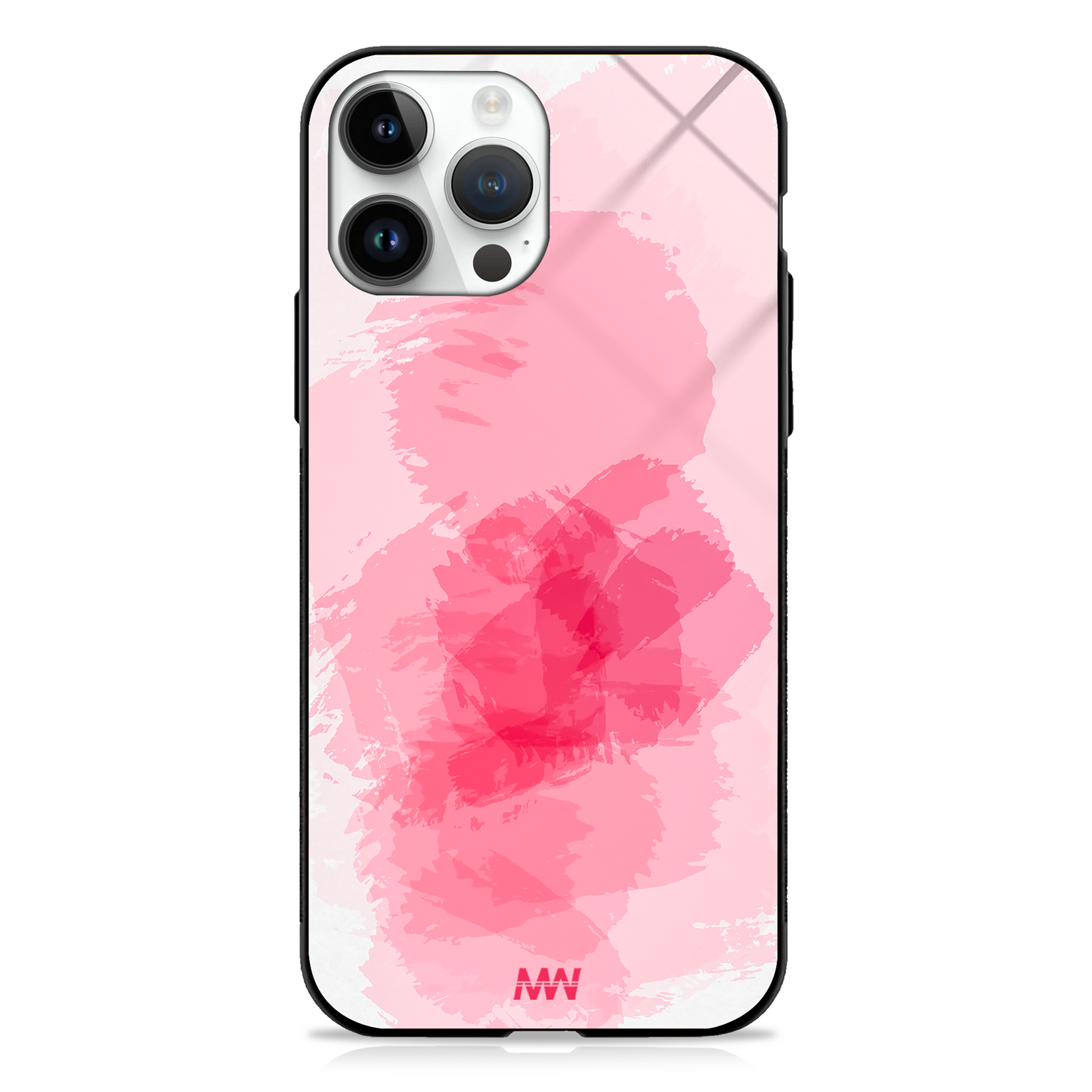 Pink Blush Shadow GLASS CASE - - MW Stuffs -