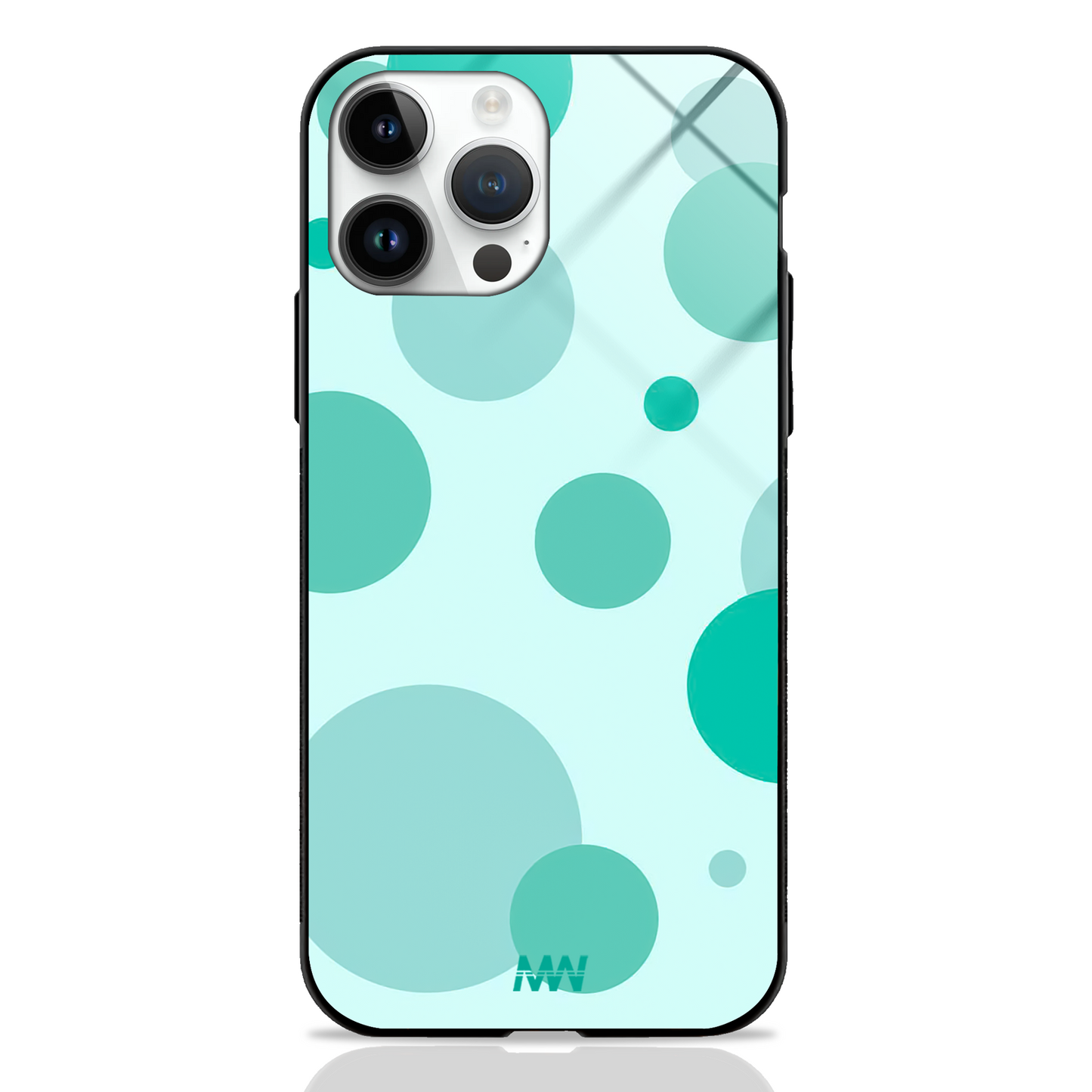 Polka Pop Premium Glass Case - - MW Stuffs -