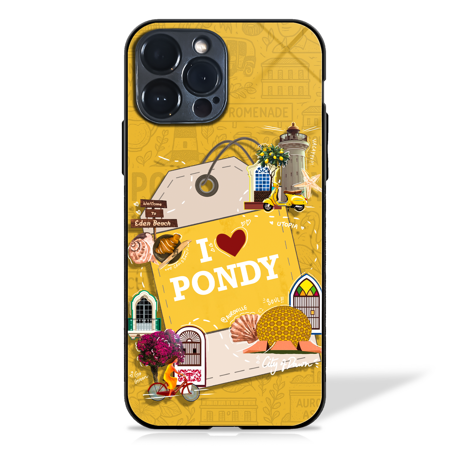 City illustration Glass Case (9 Cities)