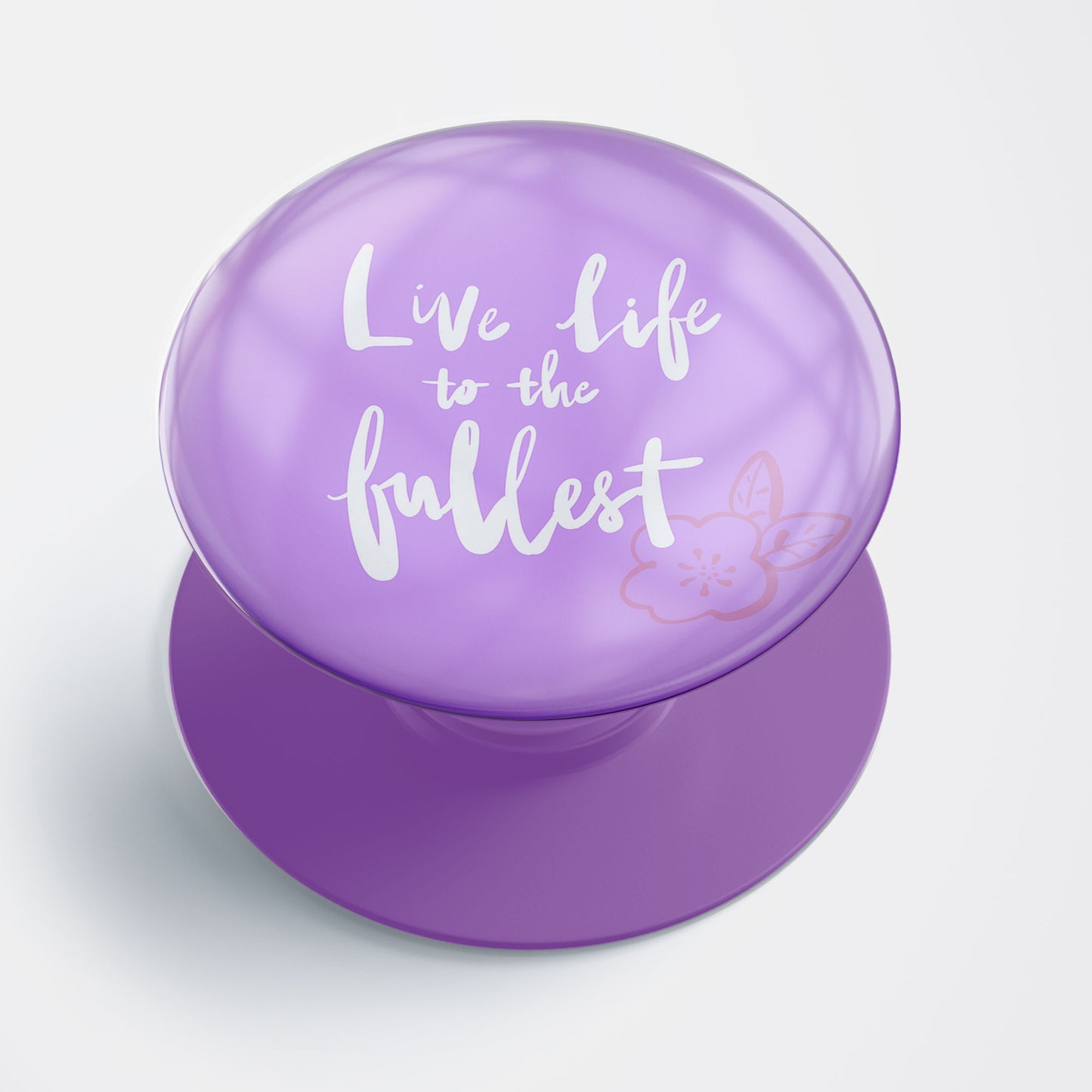 Positive Quote Purple Gloss Pop Holder