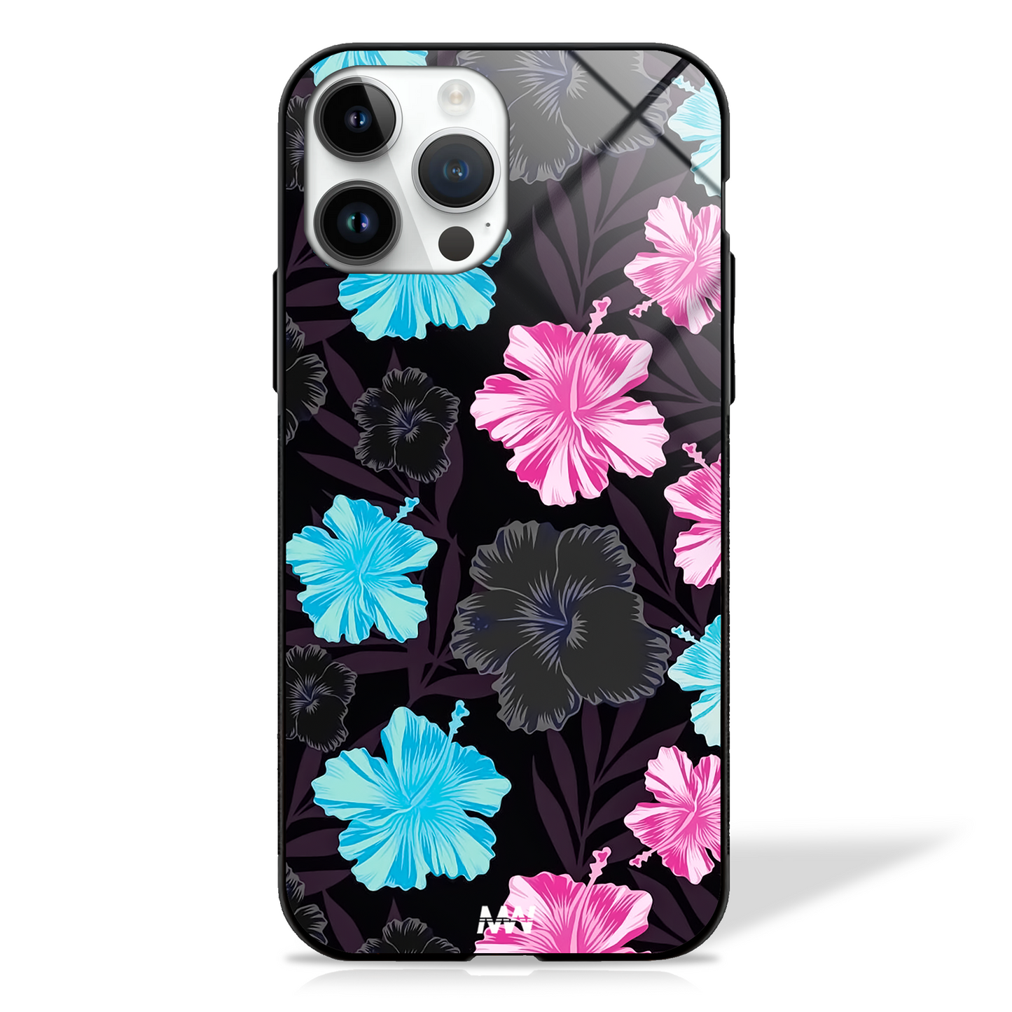 Pretty Floral Fields Premium GLASS CASE - - MW Stuffs -