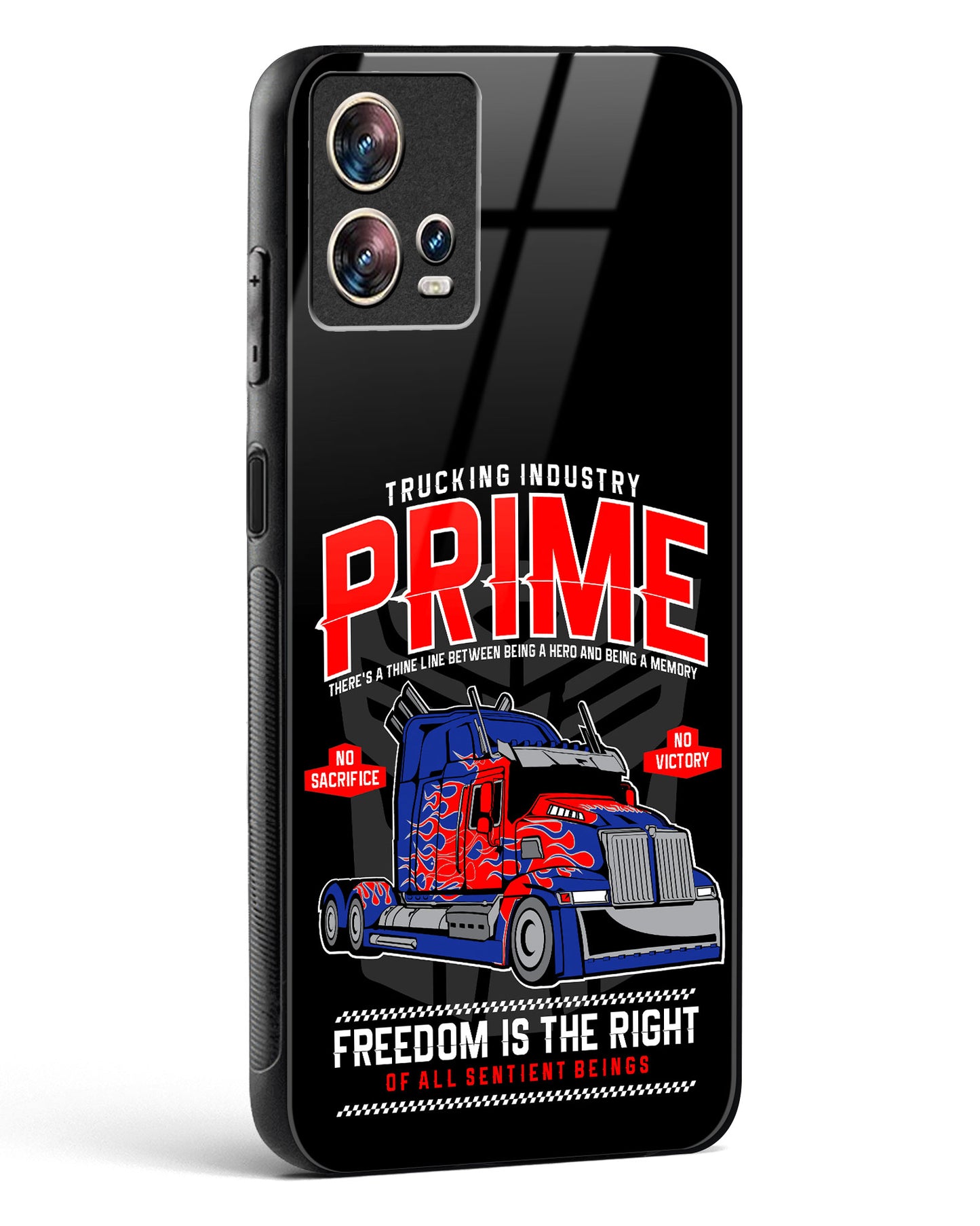 Prime Truck Glass Phone Case-Motorola Edge 30 Fusion