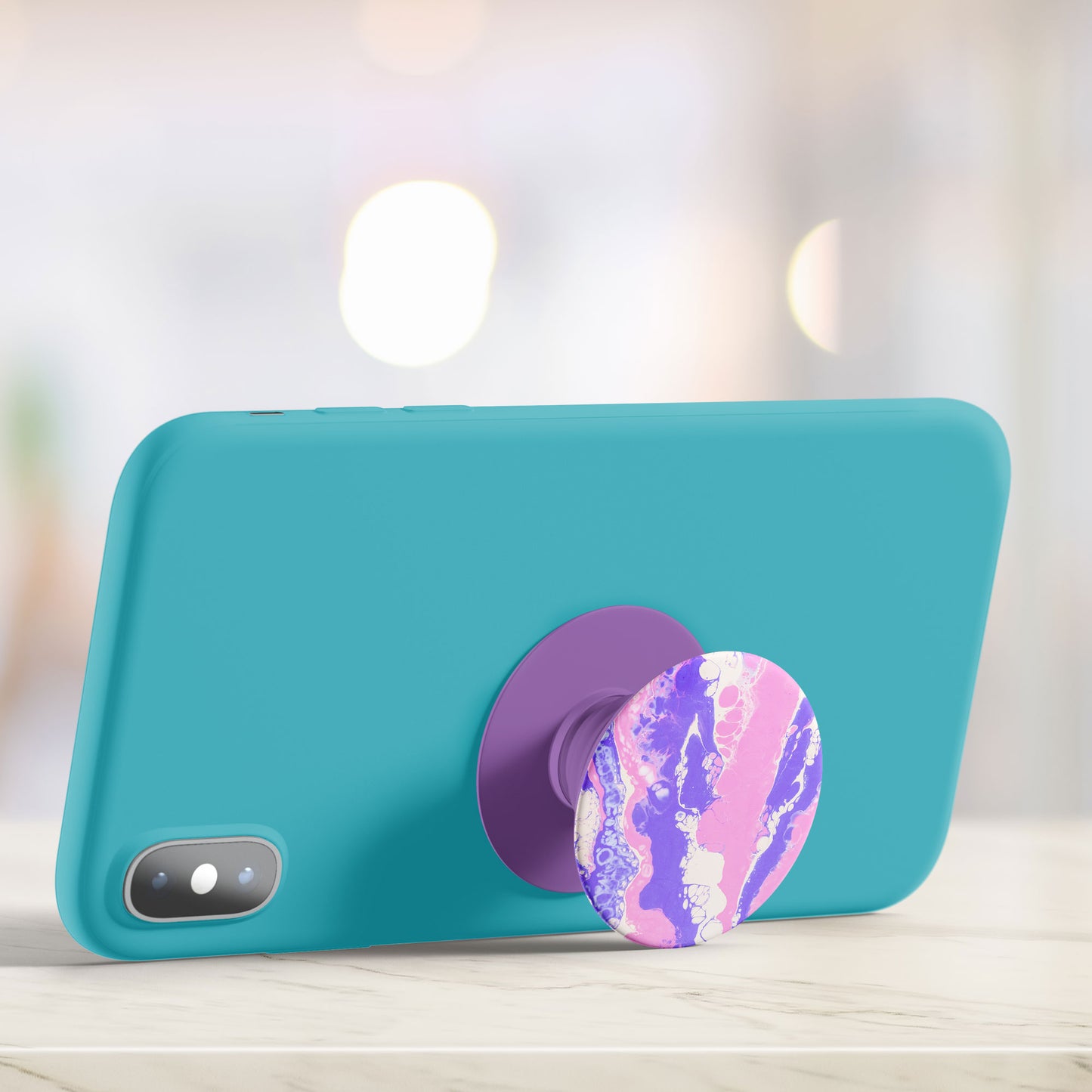 Purple Fluid Flat Pop Holder