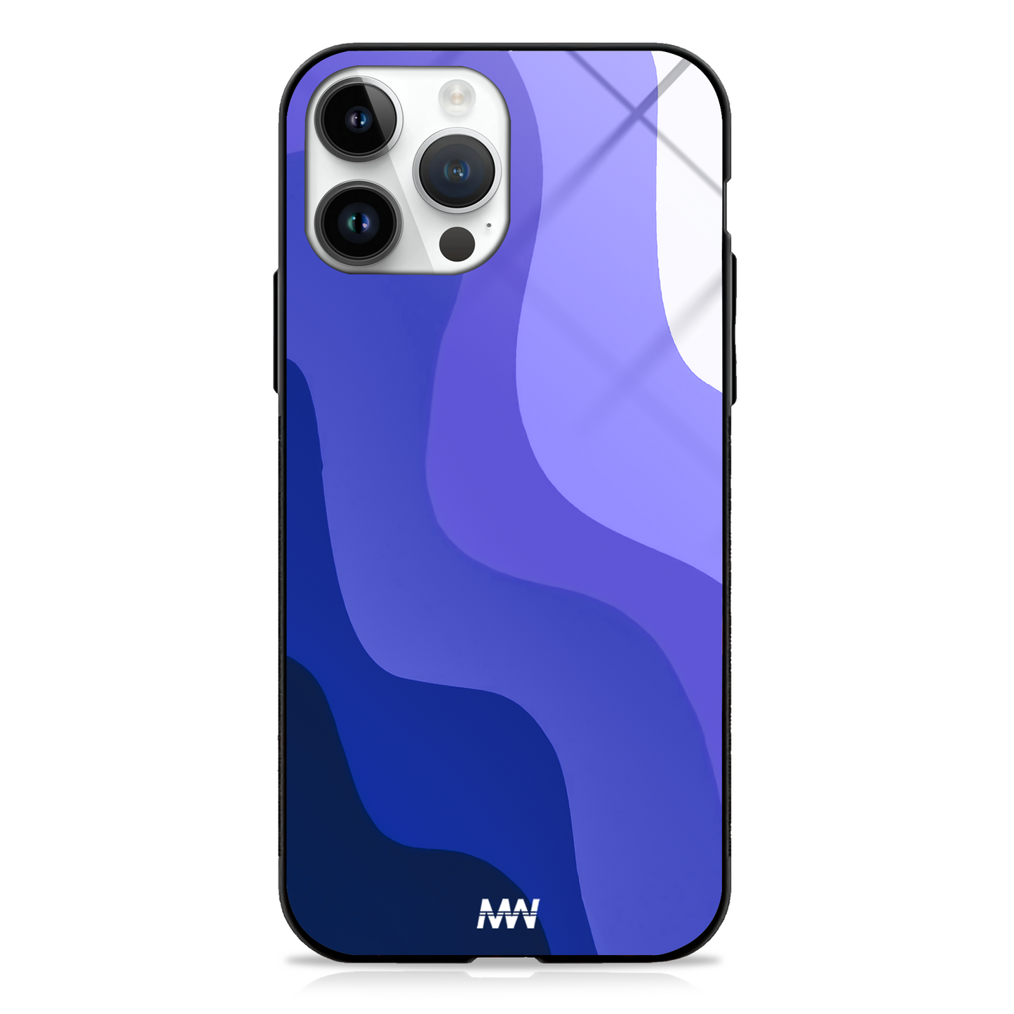 Purple Haze Wave Aesthetic GLASS CASE - - MW Stuffs -