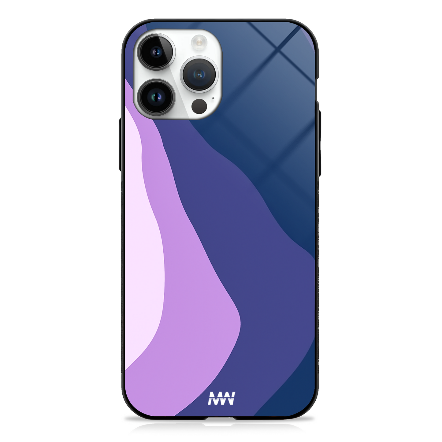 Purple Skyline Abstract GLASS CASE - - MW Stuffs -