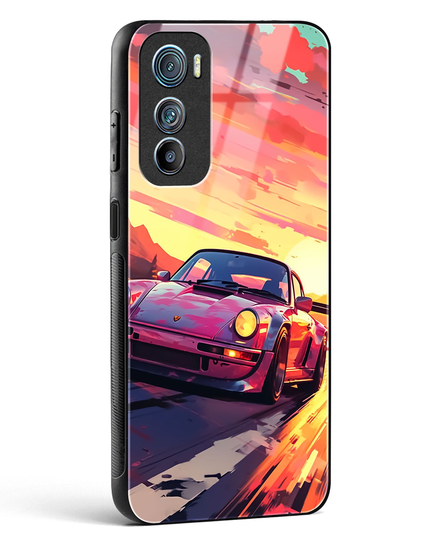 Racing Art Glass Phone Case-Motorola Edge 30