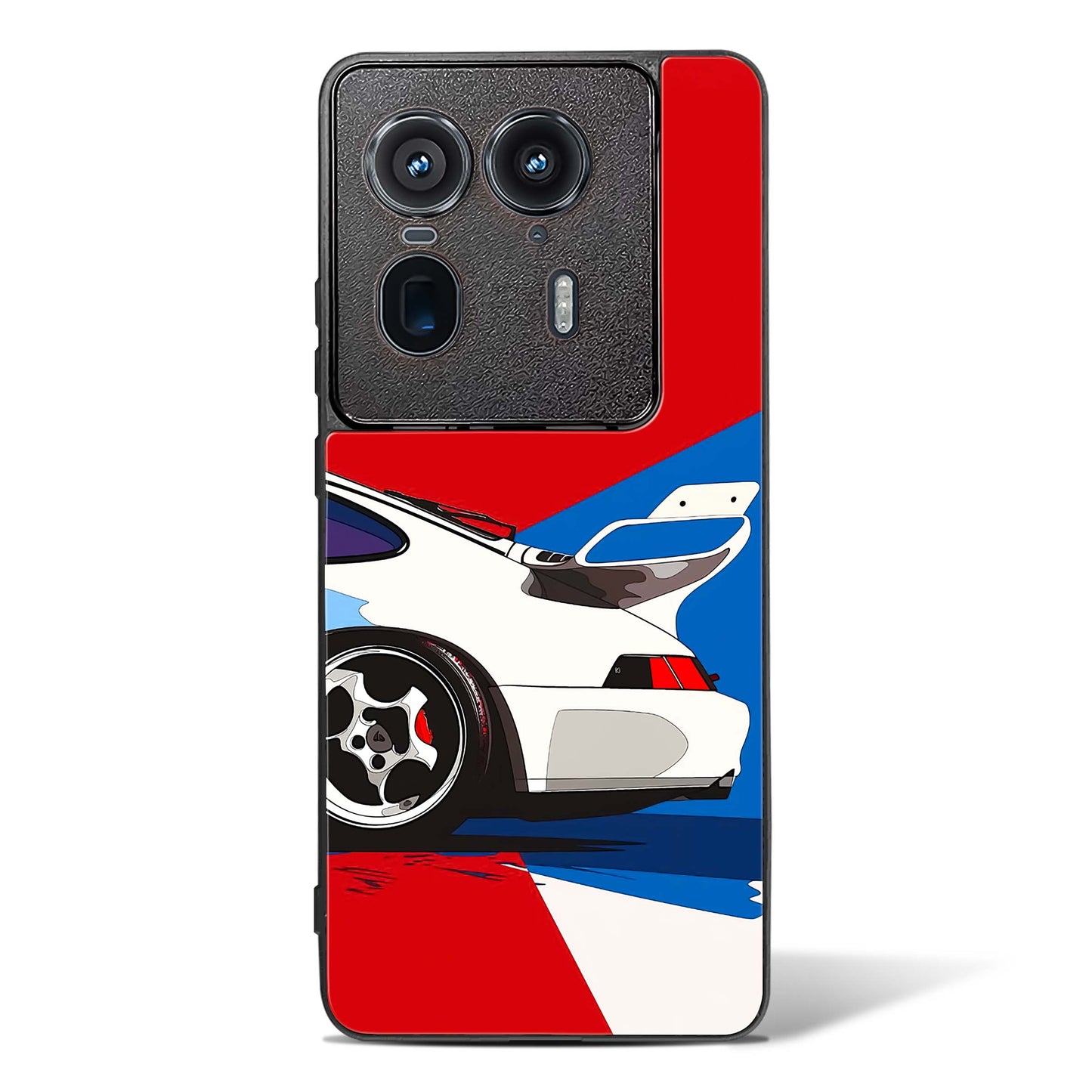 Racing Car Abstract Glass Phone Case-Motorola Edge 50 Ultra