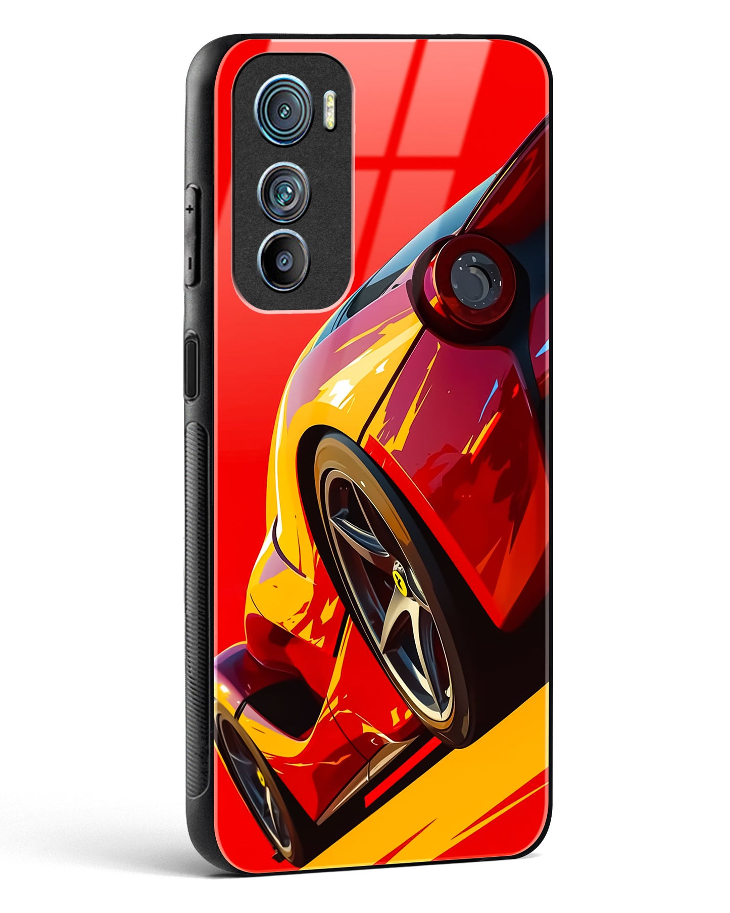 Racing Car Inspired Art Glass Phone Case-Motorola Edge 30