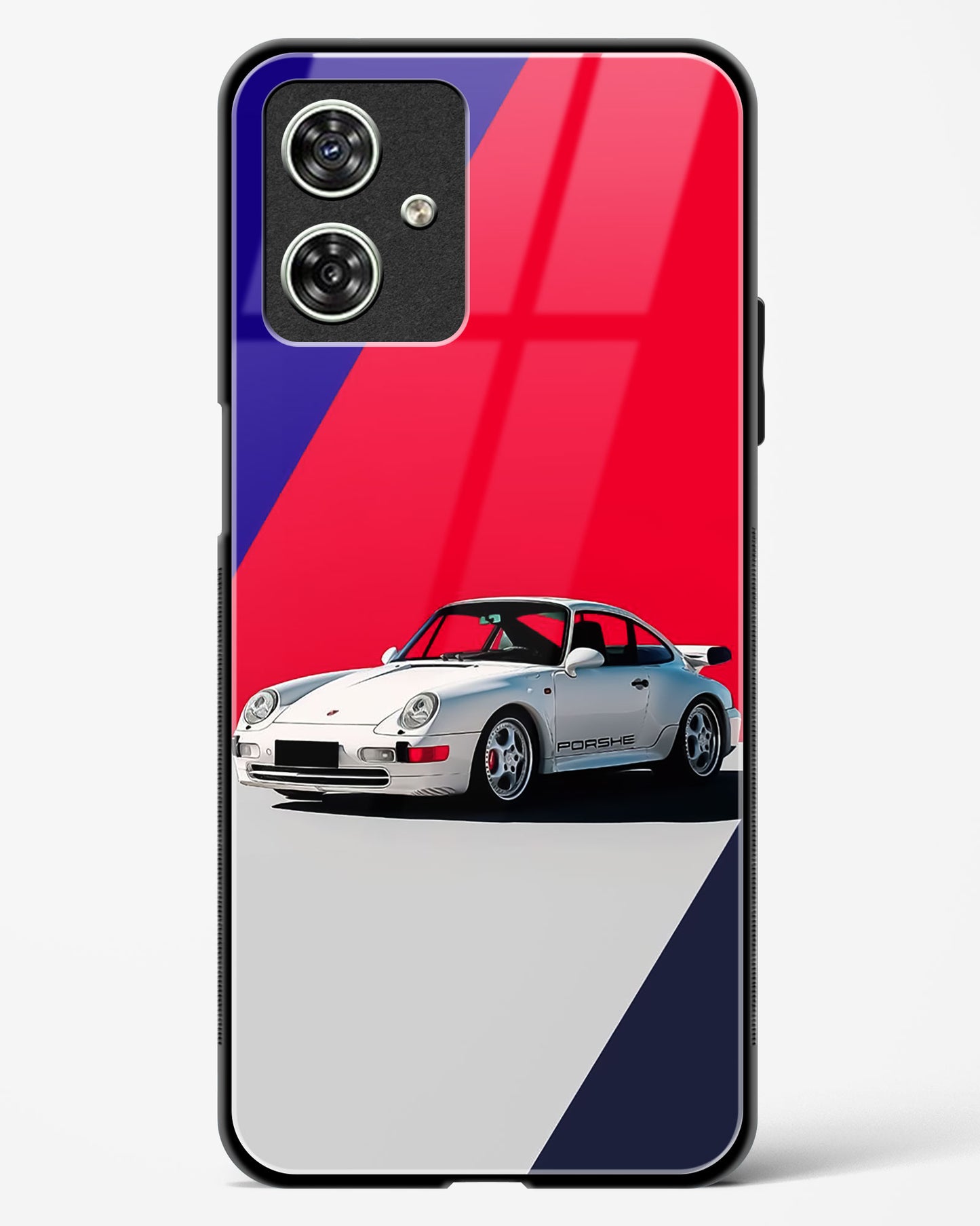 Racing Car Inspired Glass Phone Case-Moto G54 5G