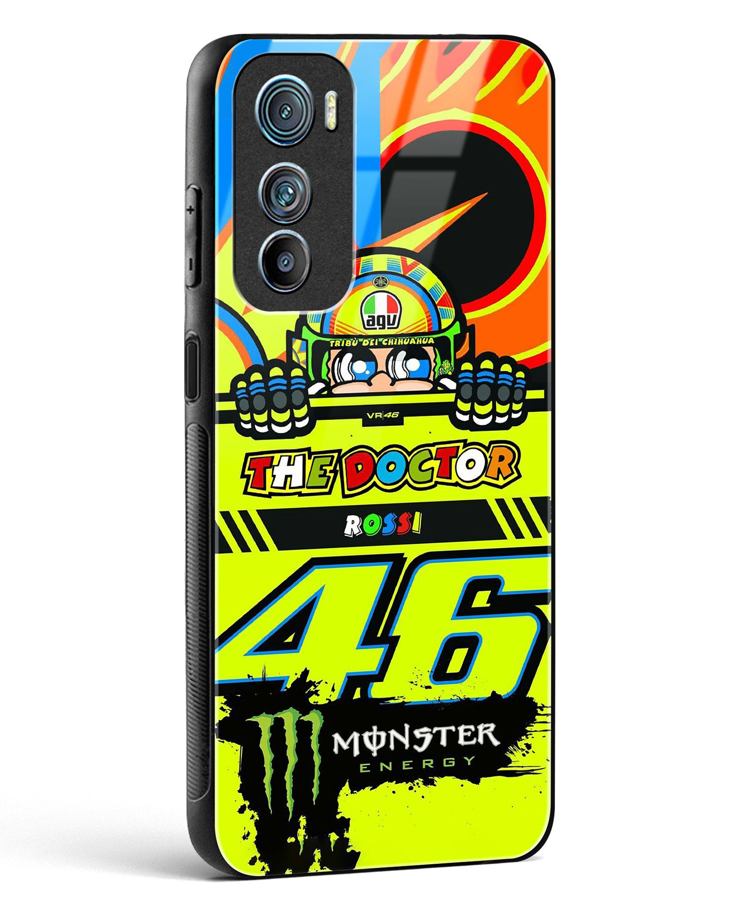 Racing Monster Glass Phone Case-Motorola Edge 30