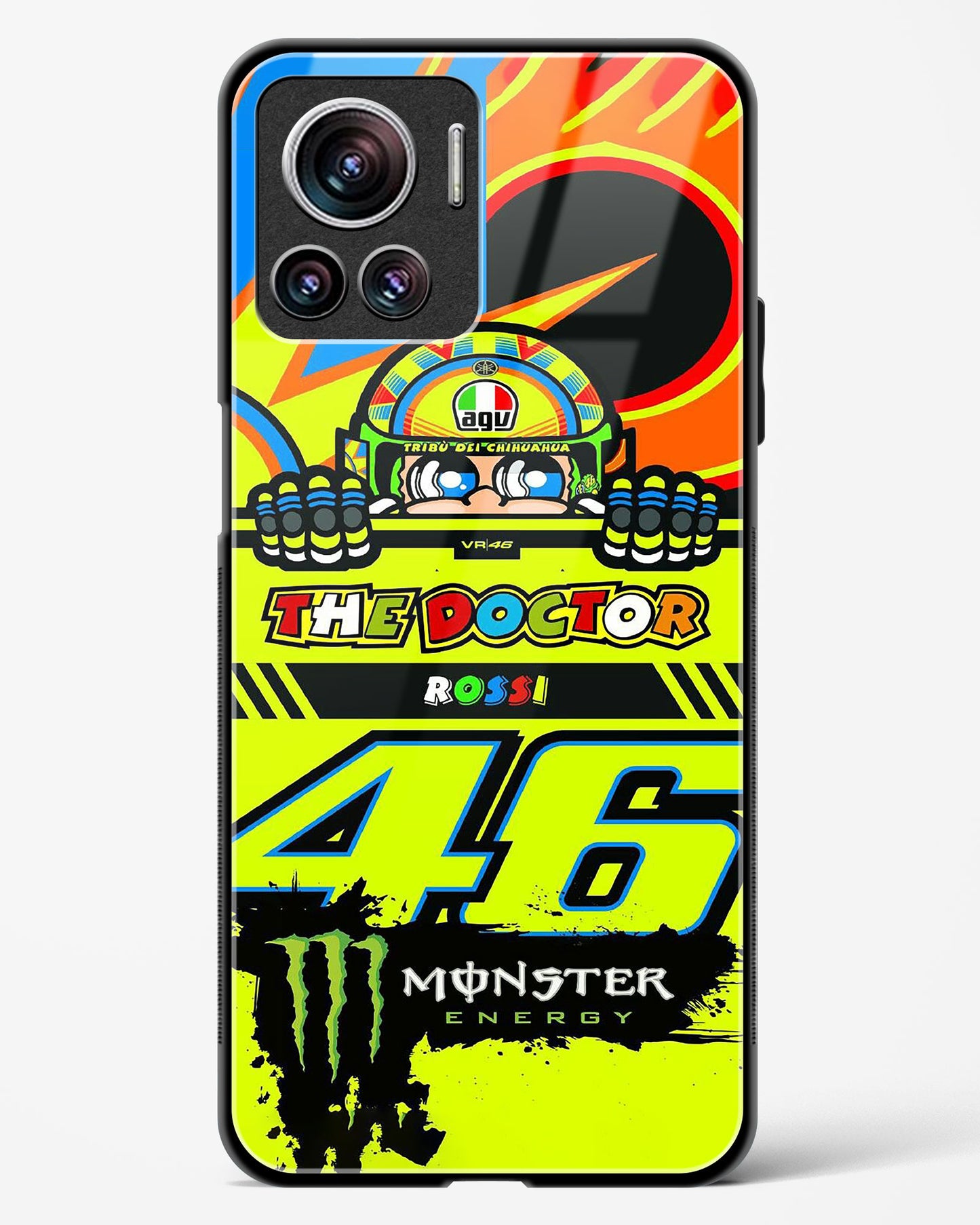 Racing Monster Glass Phone Case-Motorola Edge 30 Ultra