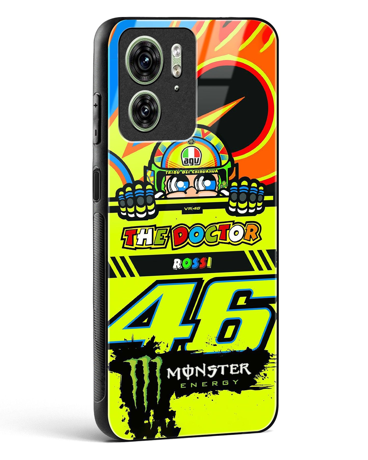 Racing Monster Glass Phone Case-Motorola Edge 40